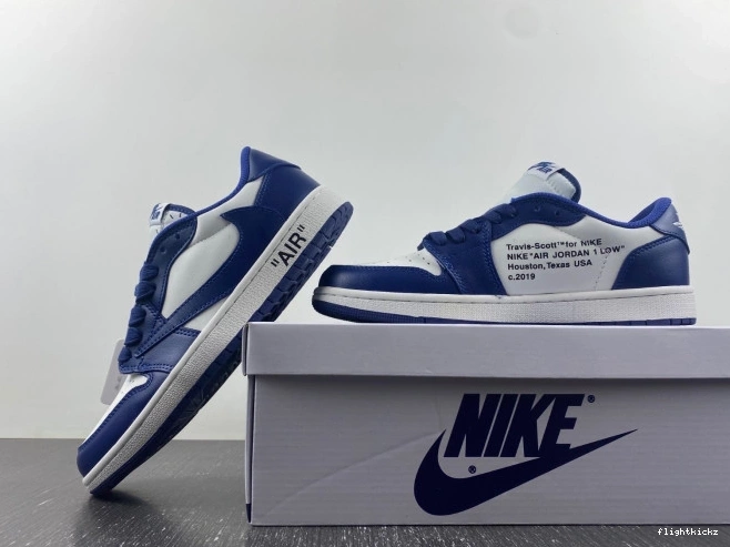 1 JORDAN SCOTT AIR CUSTOM X DM7890-101 TRAVIS X OFF-WHITE 1001